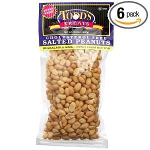 Todds Incorporated Salted Peanuts, 8 Ounce Bags (Pack of 6)  