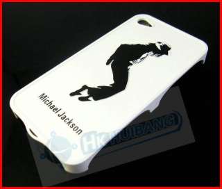 New Michael Jackson Hard back cover Case iPhone 4 4G Black  