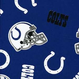  NFL Indianapolis Colts Cotton Tossed Fabric   Per Yard 