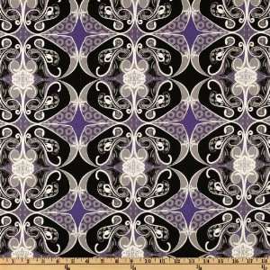  44 Wide Calypso Swing Jazz Purple Fabric By The Yard 