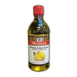 Lemon Imitation Extract   16 oz. Jar  Grocery & Gourmet 