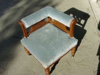 aesthetic corner chair with upholstered back circa 1880 andale 