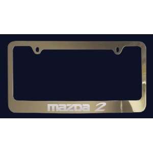  Mazda 2 License Plate Frame (Zinc Metal) 