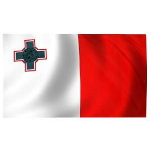  Malta Flag 3X5 Foot Nylon PH Patio, Lawn & Garden
