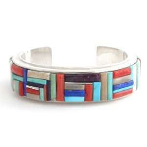  Navajo Multistone Inlaid Bracelet Jewelry