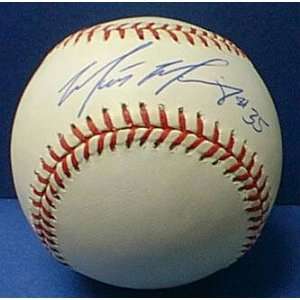  MLB Cardinals Matt Morris # 35 Autographed Baseball 