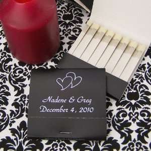 100 Personalized 30 Strike Matchbooks in Assorted Colors for Weddings 