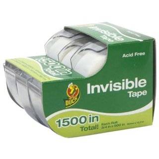 Henkel 00 20843 Duck 3/4 Inch by 500 Inch Invisible Tape, 3 Pack