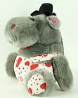Kuddle Me Toys Valentine Plush Heart Hippo Stuffed Love