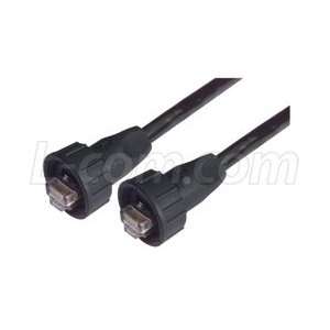  IP67 RJ45 to RJ45 Cable Assembly, PUR Jacket, 35.0m 