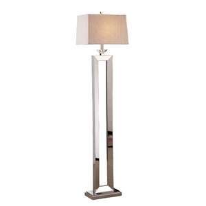 Mario Lamps 09F506 Contemporary Polished Crystal Floor Lamp, Chrome 