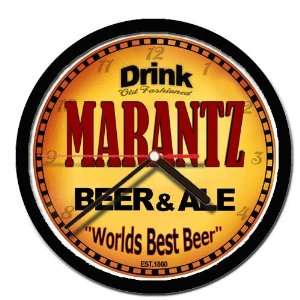 MARANTZ beer and ale cerveza wall clock 
