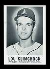 1960 LEAF LOU KLIMCHOCK #116 AHTLETICS HIGH GRADE SHARP