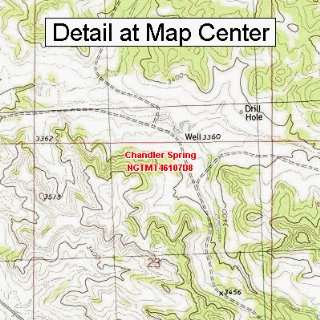  USGS Topographic Quadrangle Map   Chandler Spring, Montana 