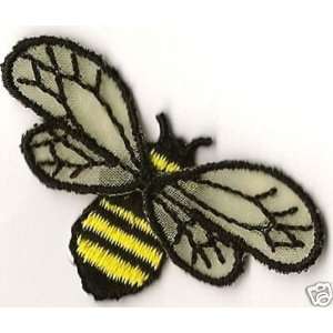  Bees/Bumblebee w/Loose Wings  Iron On Embroidered Applique 