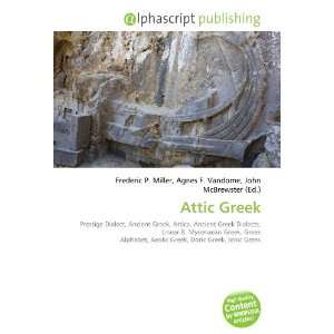  Attic Greek (9786132908353) Books