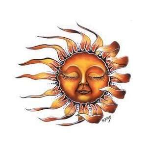  Sleeping Sun Sticker by Mike Dubois