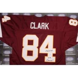  Gary Clark Autographed Football   jersey ) Sports 
