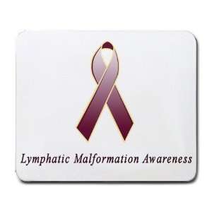  Lymphatic Malformation Awareness Ribbon Mouse Pad Office 