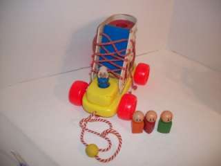 VINTAGE PLAYSKOOL Old Woman who Lived in a Shoe w/ Wooden Children 