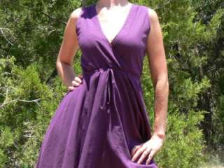 Gypsy Dress Wench Renaissance Costume Purple M   L  