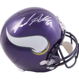 Jared Allen Autographed Helmet  Details Minnesota Vikings, Replica 