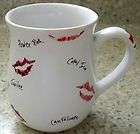 mary kay lips lipstick kiss coffee mug cup white red