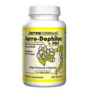Jarrow Formulas Jarro dophilus and FOS+E211, 200 Capsules