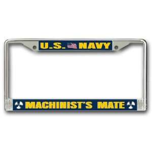  US Navy Machinists Mate License Plate Frame Everything 