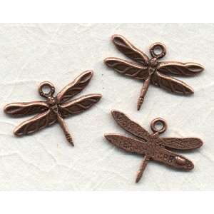  Solid Copper Dragonfly Charm Arts, Crafts & Sewing