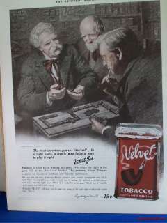 Velvet tobacco vintage 1919 Advertisement  