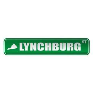   LYNCHBURG ST  STREET SIGN USA CITY VIRGINIA