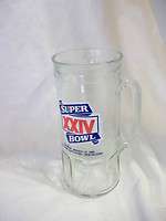 Vintage Glass Mug Supper Bowl 1990 Pittsburgh Steelers and Rams  