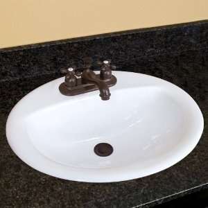  Lydon Drop In Basin   4 Centerset Faucet Hole Drillings 