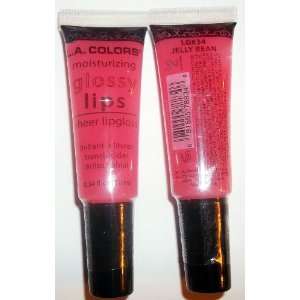   Colors Sheer Lip Gloss Glossy Lip Jelly Bean (2) 0.34 FL. OZ. Beauty