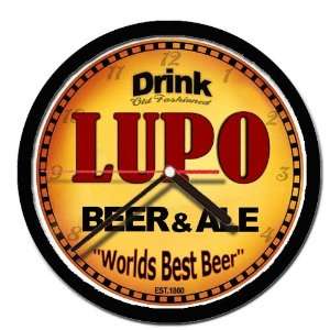  LUPO beer and ale cerveza wall clock 