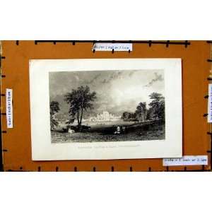 C1790 C1890 View Lowther Castle Park Westmorland Print 