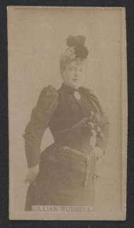 1890s Sweet Caporal Tobacco Card N245   Lillian Russell  