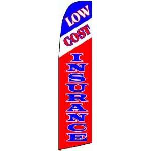  LOW COST INSURANCE X Large Swooper Feather Flag 