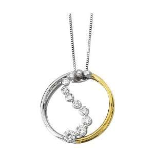   Diamond Journey of Love Circle Pendant with Chain Katarina Jewelry