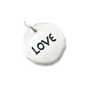 Tag  Love Charm in Sterling Silver Jewelry