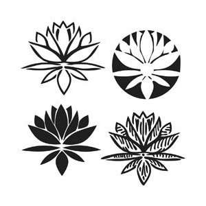   Templates 6X6 Lotus Blossom; 3 Items/Order Arts, Crafts & Sewing