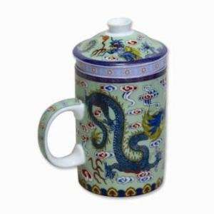  Tea Cup Strainer   White Dragon