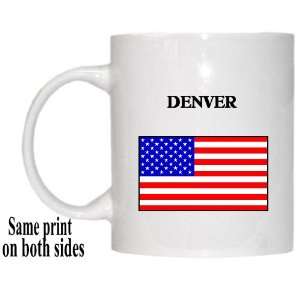  US Flag   Denver, Colorado (CO) Mug 