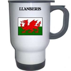  Wales   LLANBERIS White Stainless Steel Mug Everything 