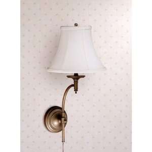 Josephine Wall Sconce with Calais Bell Shade in Gold Laced Cafe