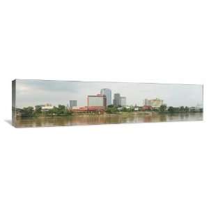 Little Rock Panoramic   Gallery Wrapped Canvas   Museum Quality  Size 