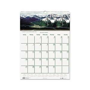 Scenic Beauty Monthly Wall Calendar, 12 x 16 1/2, 2012  