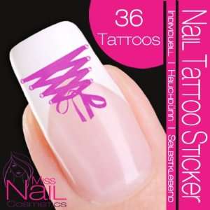  Nail Tattoo Sticker Corsage   lilac Beauty