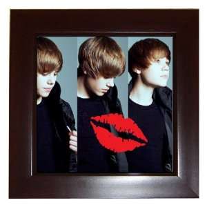  Kiss Justin Bieber Collectible Home Decor Framed Tile 